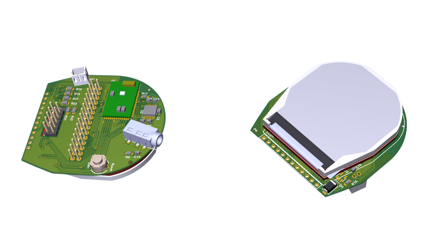 Bluetooth Media Remote With Round Interface